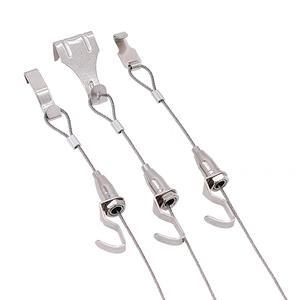 뜨거운 판매 헤비 듀티 사진 교수형 시스템 조명 로프 프레임 걸이 사진 후크 클립 열쇠 구멍 키트 케이블 클립 액세서리 와이어 - Product Image 3