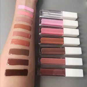 Temizle lipgloss pırıltılı yüksek kalite vegan parlak dudak parlatıcısı