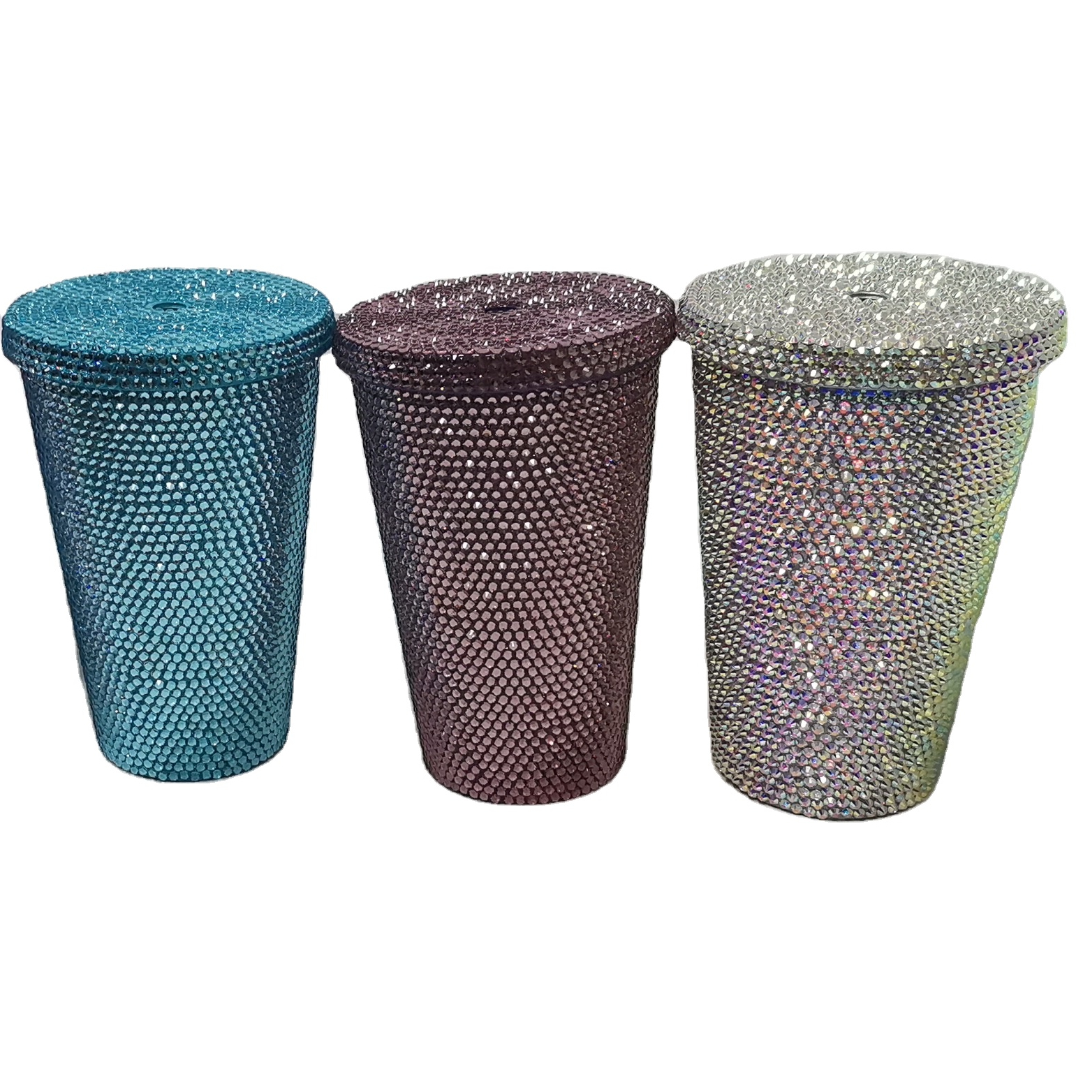 OEM, дизайн клиента, яркая бутылка для воды, горный хрусталь, цветная бутылка для напитков с соломенными чашками