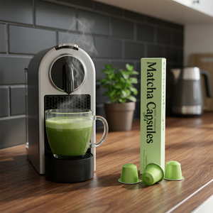 Cápsulas de Matcha Prácticas, Sin Necesidad de Batir, Té Verde Instantáneo en Cápsulas para Oficina y Hotel, Grado 1A-7A, Suministro al por Mayor de Marca Privada - Product Image 1