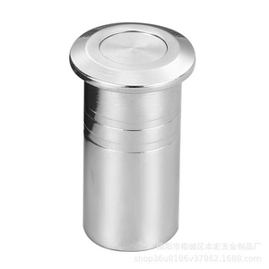 304 Stainless Steel Floor <b>Dust</b> Collector Cover <b>Brushed</b> Finish Concealed Bolt Hole Type A Pin Minimalist Design - Product Image 5