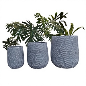 Pots de fleurs pour l'intérieur et l'extérieur, résistants à l'usure, légers et robustes, décoration minimaliste de style américain, durables pour la maison et le jardin - Product Image 5