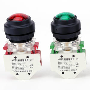 נורית חיווי אדומה AV DC 48V 127V AC 220V 250V צבעים שונים 12V כניסת נורית טייס חסינת פיצוץ/חיווי - Product Image 2