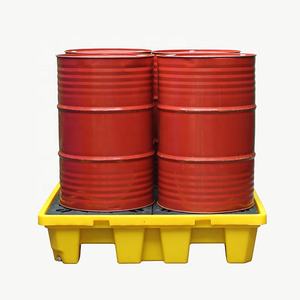 ถาดเหล็ก4ถังพาเลทอุตสาหกรรมพาเลทพลาสติก PE แบบปรับแต่งได้ - Product Image 1