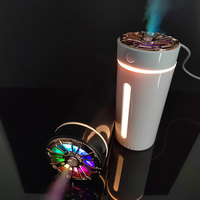 Humidificateur d'air ultrasonique portable et coloré pour bureau, diffuseur d'arômes USB, mini humidificateur de 270 ml pour voiture