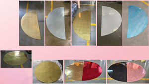 Mịn 0.7 mét mảnh gương bảng Bìa bảng vải bàn tròn Topper cho trang trí đám cưới - Product Image 3