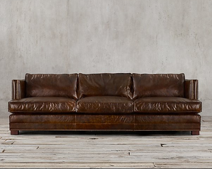 Bộ Đồ Nội Thất <span class=keywords><strong>Sofa</strong></span> Da Thật Cổ Điển <span class=keywords><strong>Retro</strong></span> - Product Image 2