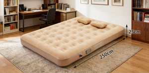 Colchón Inflable de PVC Ligero y Rápido de Instalar, con Bomba Integrada, Almohada, Plegable, Portátil, Diseño Moderno, para Camping, Parque, Dormitorio - Product Image 3