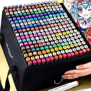 168 لون خاص بتصميم الفن المزدوج - نهاية سريعة الجفاف - ماركر ذات نهاية مزدوجة للرسم الفني بالكحول - Product Image 3