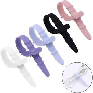 Organisateur de câbles élastiques multifonctionnels, organiseur de câbles de données, organiseur de câbles réutilisable en silicone, sangles d'organisation de câbles - Product Image 2