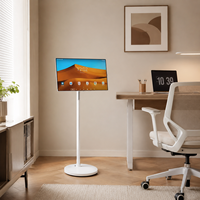 Televisor Portátil con Pantalla Táctil Android, Pantalla Inteligente Móvil de 27/32 Pulgadas con Ruedas para el Hogar, Oficina y Aprendizaje