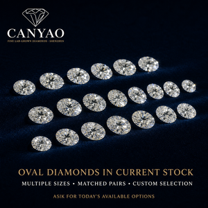 Diamante Ovale Certificato IGI all'Ingrosso HPHT CVD IGI 1-5CT Colore DEF Purezza <span class=keywords><strong>VS</strong></span> Taglio Eccellente Diamante Coltivato in Laboratorio per Gioielli - Product Image 2