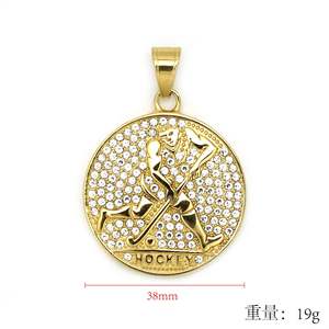 Hip Hop Golf Sports Pièce À La Mode Étanche Sans Ternissure En Acier Inoxydable 316l Bijoux Pendentif Colliers pour Hommes Mâle - Product Image 1