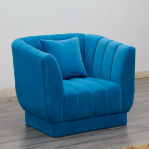 Fauteuil de canapé personnalisé <span class=keywords><strong>tulipe</strong></span> bleue fauteuil français bon marché pour chambre à coucher hôtel appartement <span class=keywords><strong>chaise</strong></span> d'appoint de style loisirs pour le salon - Product Image 3