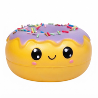 Jouet Squishy Donut à Remontée Lente, Taille Deux Mains, Anti-Stress, Jouet Sensoriel à Presser pour Enfants de 3 Ans et Plus et Adultes
