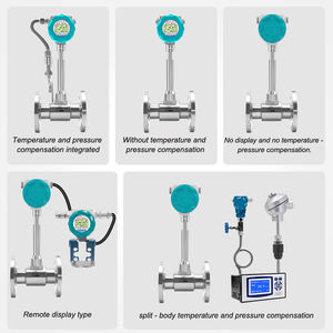 Jujea DN40 Vortex Flowmeter 350 ℃   & 4-20ma Hart Dual Line LCD-display Vloeistof- en luchtgasmeter 2-lijns gasmeting - Product Image 6