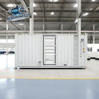 Genset Gas Terkontainerisasi 400kW 600kW 1000kW Kontrol ATS Cerdas Tegangan Stabil untuk Pusat Data Daya Tanpa Gangguan