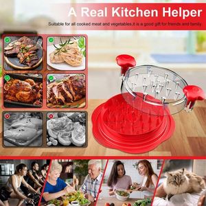 Durable PP Material Manual Shredder Round Chicken Shredder Tool Twist Ergonomic <b>Meat</b> Shredder Machine for Chicken Pork Beef - Product Image 2
