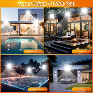 Lámparas LED de Exterior de 100W con Luz Blanca Diurna de 10000lm para Patio Trasero y Garaje WD-165 - Product Image 5