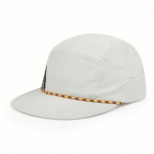 Factory OEM/ODM Custom Waterproof Unisex Adult Baseball Caps Sports Running Camp Cap 7 Panel Custom Logo <b>Flat</b> Bill Rope <b>Hat</b> - Product Image 1