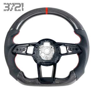 พวงมาลัยคาร์บอนไฟเบอร์สไตล์สปอร์ตสำหรับ Audi R8 4S 8S V10 TT TTS Quattro TTRS รุ่นปี 2015-2024 - Product Image 1