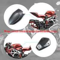 Kit complet de carénage en fibre de carbone sèche 3K avec finition transparente et trous de fixation pré-percés pour MV Agusta Brutale 800 2015-2022