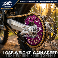 Grande pignon arrière CNC en aluminium anodisé 6061T7 durable pour moto, pignon d'entraînement pour Yamaha Dirt Bike