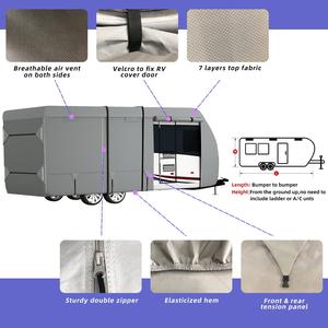 Housse de camping-car coupe-vent à 7 couches pour camping-car de 14 'à 16' avec couvercle de cric à langue - Product Image 2