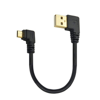 90 derajat miring ke atas bawah sudut kanan kiri micro B usb USB2.0 data kabel pengisi daya mikro usb miring