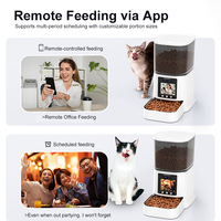 Comedero Inteligente para Gatos de 5L, Comedero Automático para Perros, Dispensador de Comida Seca para Perros, Control Cuantitativo Programado, Control por Aplicación, Comedero Automático para Gatos, Tazón para Mascotas