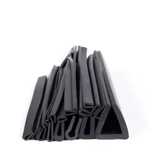 Extruded u shaped rubber channel edge EPDM strip for panel