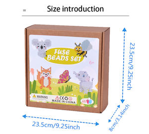 Kit de perles à fusionner en gros de 2,6 mm, multicolores, pour bricolage, perles en plastique Perler Hama faites à la main avec planche à perles et accessoires pour enfants - Product Image 3