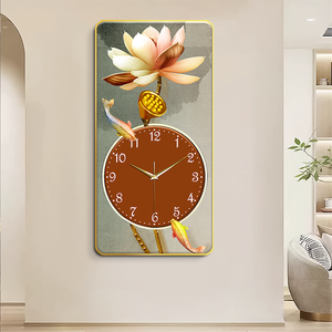 Đồng hồ treo tường nghệ thuật thanh lịch-Đồng hồ treo tường pha lê đẹp cho phòng khách và phòng ngủ - Product Image 1