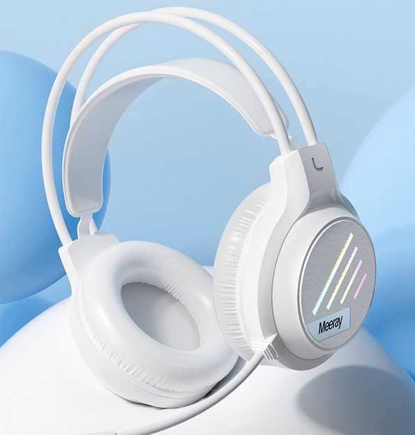 Computer Headset Wired for Gaming Electronic for Desktop Notebook with Microphone