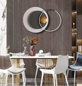 Arte de pared de Metal de diseño neoclásico, decoraciones para el hogar, accesorios colgantes, pintura moderna de lujo, decoración de fondo - Product Image 6