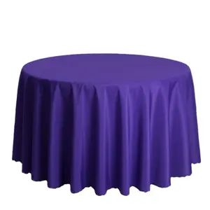 圆形桌布长方形桌布婚礼装饰亮片网眼刺绣桌布氨纶Poseur桌布