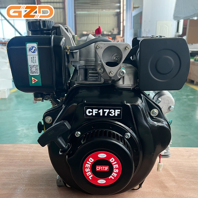 Changfa 173F Air Cooled Diesel Motor 73mm Bore 247cc Four Stroke OHV Engine with Low Fuel Consumption for Micro Tillers