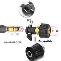 Conector de Manguera para Lavadora a Presión Kangpunuo, Convertidor de Aluminio (Multicolor) para Kancher/Bosch/Patriot Dawoo/Nilfisk