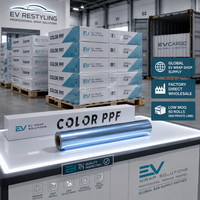 Film de protection de peinture (PPF) TPU bleu glacier pour Tesla Model Y, pré-découpé, prêt à l'emploi, 1,52x15m, vente en gros, directement de l'usine