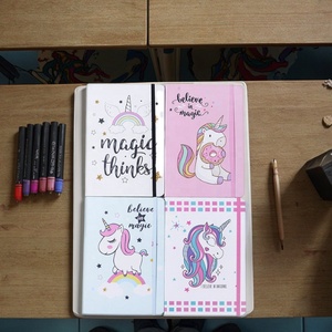 Lot de papeterie scolaire de haute qualité en gros, ensemble cadeau pour étudiants, cahier en papier coloré mignon au design personnalisé à prix abordable - Product Image 2
