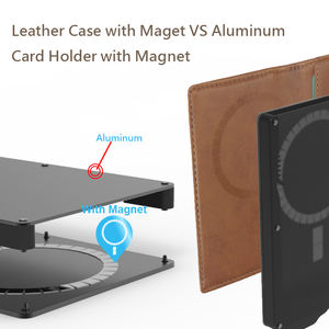 Cartera Antirrobo con Bloqueo RFID, Cierre Abierto, Corta, de Cuero PU con Forro de Nailon, Magnética, con Compartimento Extraíble para Tarjetas, Gran Capacidad - Product Image 3