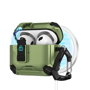 Nouvelle coque de protection magnétique à surface givrée pour Pro <span class=keywords><strong>3</strong></span> et 4e génération avec design pop-up et support de téléphone, étui pour <span class=keywords><strong>Airpods</strong></span> - Product Image 6