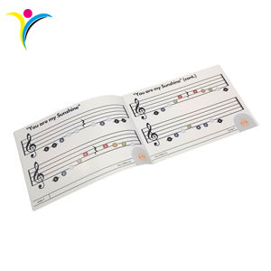 Folleto <span class=keywords><strong>de</strong></span> Canciones Personalizado A5 al por Mayor, Encuadernado con Grapas, Papel <span class=keywords><strong>de</strong></span> Arte, Impresión Offset, Folleto Musical - Product Image 2