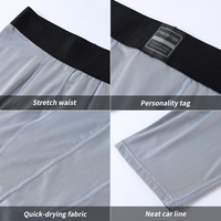 Leggings de sport respirants pour hommes, shorts de sport push-up, leggings à compression haute élasticité