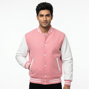 Top Selling Custom Logo Plus Size <b>Mens</b> Unisex Baseball Varsity Letterman Jacket Wholesale Winter Jacket - Product Image 1