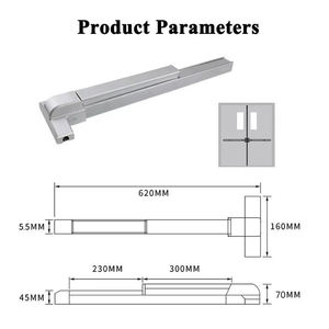 Acil panik Push <span class=keywords><strong>Bar</strong></span> yangına dayanıklı kapı çıkış cihazı kilit itme tipi panik <span class=keywords><strong>bar</strong></span> kaçış panik çıkış cihazı yangın kapısı kilit - Product Image 4