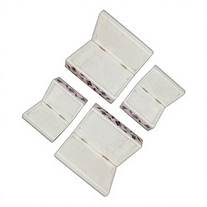 Incrustation de marbre de produit super fait à la main avec une forme de nacre pour le stockage de bijoux. - Product Image 1