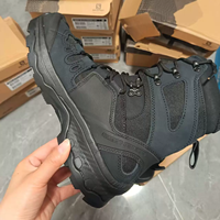 Bottes tactiques noires pour hommes, montantes, pour l'été, l'entraînement en jungle, la randonnée en extérieur et le désert