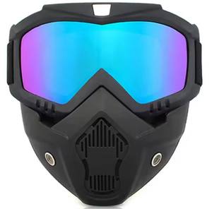 Gafas de Motocicleta Extraíbles, Gafas de Protección Contra el Polvo, Máscara Facial Extraíble, Casco a Prueba de Viento - Product Image 1