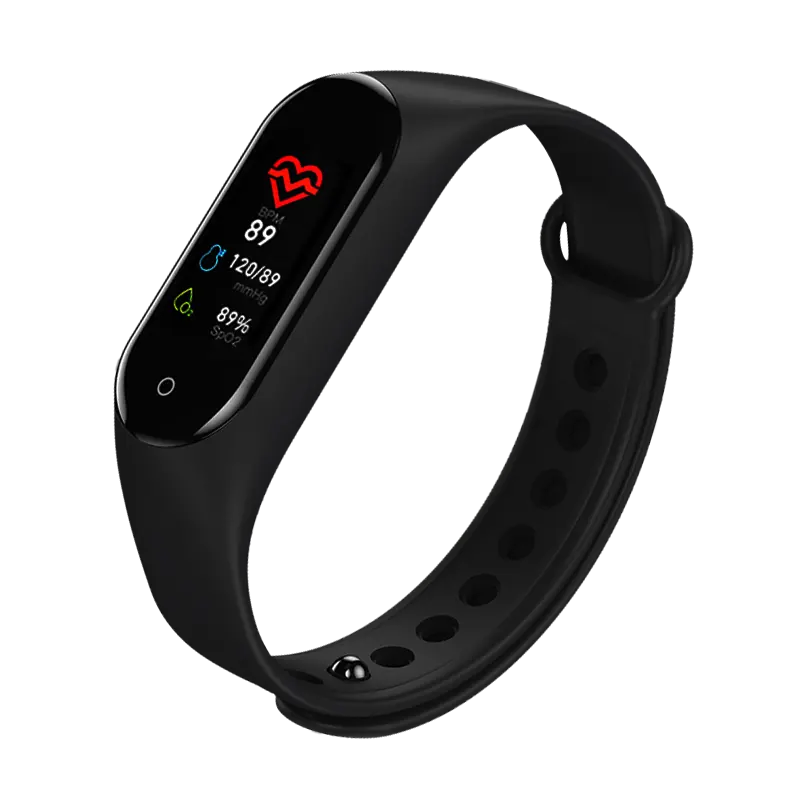Sağlık silikon saatler m4 android izle akıllı bant bileklik spor salonu için xiaomi mi band 5 akıllı bileklik